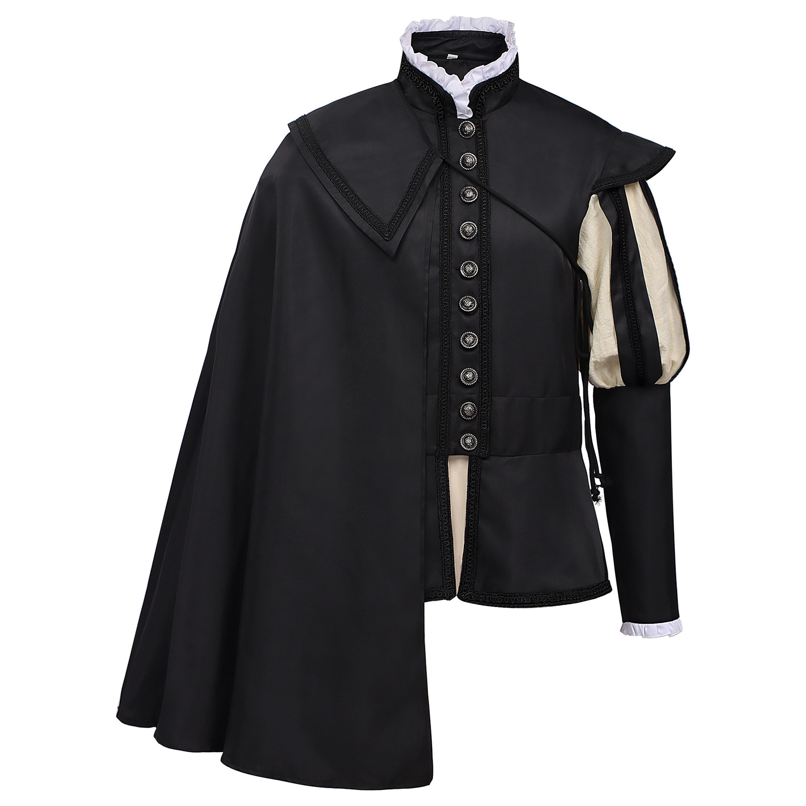 Tops - Mittelalterliche Herren-Tudor-Elizabethanische Königsuniform mit Umhang 18.