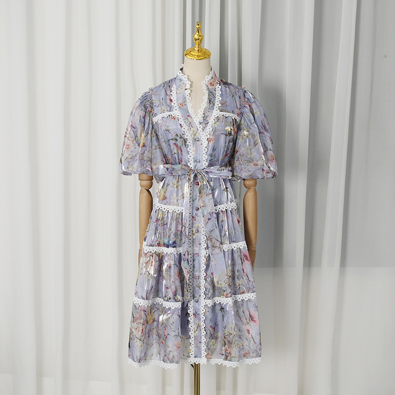 ZAMOR Französisches Vintage-Bl – French Vintage Floral Midi Dress Bewertung und Preis
