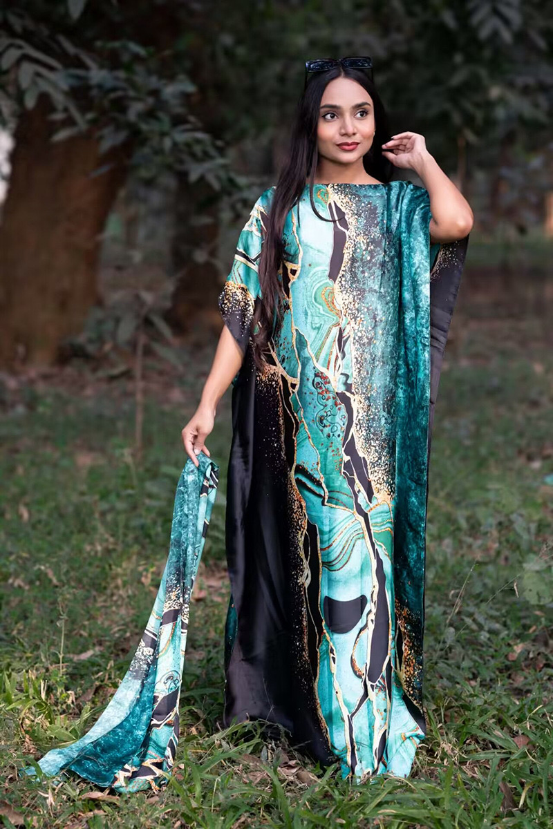 Kausales dreifach bedrucktes s – Boho Summer Beach Maxi Dress Bewertung und Preis